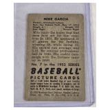 Mike Garcia 1952 Bowman #7 - Cleveland Indians Vintage Baseball Card