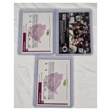 Lot of 3 Brett Favre Rookie Football Cards including Topps and Pro Set