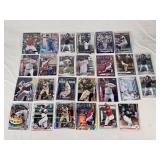 Lot of Minnesota Twins Baseball Cards Featuring Players like Josh Donaldson, Jose Berrios, and Eddie Rosario with Special Features such as Rookie, Inserts, Refractors and Chrome Cards