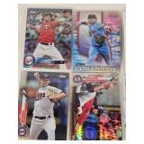 Lot of Minnesota Twins Baseball Cards Featuring Players like Josh Donaldson, Jose Berrios, and Eddie Rosario with Special Features such as Rookie, Inserts, Refractors and Chrome Cards