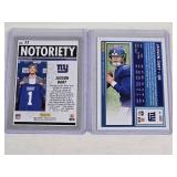 Lot of 2 Jaxson Dart Rookie Football Cards - New York Giants