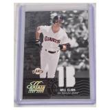 Will Clark 2004 Leaf Century Collection Game Used Relic #122 and Numbered 217/250 - San Francisco Giants Baseball Card
