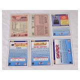 Lot of 6 Wayne Gretzky Hockey Cards including O-Pee-Chee and Score brands, featuring Art Ross Trophy and Record Setters