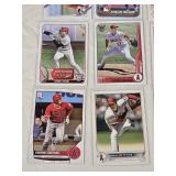 Lot of 12 Shohei Ohtani Baseball Cards Featuring Various Sets and Notable Highlights Including "100 Career Home Runs" and "Elites of the Game".