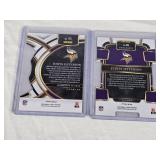 Lot of 2 Justin Jefferson Football Cards Including Die Cut and Prizm