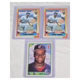 Lot of 3 Frank Thomas Rookie Baseball Cards including Topps and Score