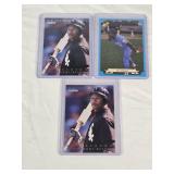 Lot of 3 Bo Jackson Baseball Cards