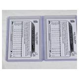 Lot of 2 Cal Raleigh Rookie Baseball Cards Seattle Mariners - Topps Opening Day Set