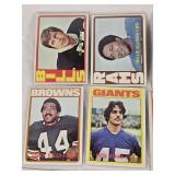 Lot of 20 Vintage Football Cards From Around 1972 Featuring Players Like Leroy Kelly, Ron Johnson, and Jim Otto