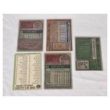 Lot of 5 Baseball Cards Featuring Dave Winfield and Lou Brock