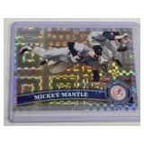 Mickey Mantle 2011 Topps Chrome Rare XFractor #7 - New York Yankees Baseball Card