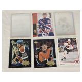Lot of 6 Wayne Gretzky Hockey Cards Including Upper Deck and Hockey Superstars Holo