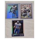 Lot of 3 Barry Sanders Football Cards Including Topps and Panini Retro Series Premium Inserts