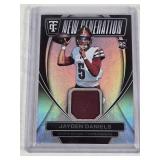 Jayden Daniels Rookie 2024 Panini Totally Certified Relic #NGJ-JDS - Washington Commanders Football Card