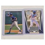 Lot of 2 Adrian Beltre Rookie Cards