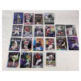 Lot of Minnesota Twins Baseball Cards Featuring Jorge Polanco, Eddie Rosario, and Austin Martin with Refractors, Inserts and Rookie Cards