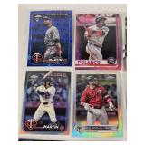 Lot of Minnesota Twins Baseball Cards Featuring Jorge Polanco, Eddie Rosario, and Austin Martin with Refractors, Inserts and Rookie Cards