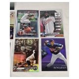 Lot of Minnesota Twins Baseball Cards Featuring Jorge Polanco, Eddie Rosario, and Austin Martin with Refractors, Inserts and Rookie Cards