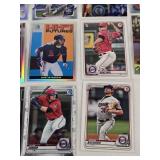 Lot of Minnesota Twins Baseball Cards Featuring Jorge Polanco, Eddie Rosario, and Austin Martin with Refractors, Inserts and Rookie Cards