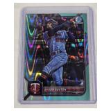 Byron Buxton 2022 Bowman Chrome Blue Lava Refractor #94 and Numbered 163/199 - Minnesota Twins Baseball Card