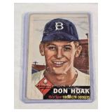 Don Hoak Rookie 1953 Topps #176 - Brooklyn Dodgers Vintage Baseball Card