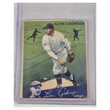 Alvin Crowder 1934 Goudey #15 - Washington Senators Vintage Baseball Card