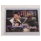 Chipper Jones 1998 Donruss Great American Heroes #7 Numbered Insert 1185/2500 - Atlanta Braves Baseball Card