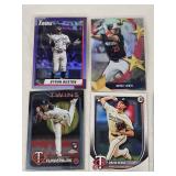 Lot of Minnesota Twins Baseball Cards Featuring Carlos Correa, Byron Buxton, and Others, Including Rookie Cards and Special Inserts