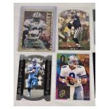Lot of 7 Premium Insert Football Cards Featuring Emmitt Smith and Troy Aikman