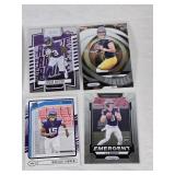 Lot of 12 Minnesota Vikings Football Cards Featuring Lewis Cine, Kirk Cousins, Justin Jefferson, and More Including Rookie and Insertsrds