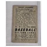 Whitey Lockman 1952 Bowman #38 - New York Giants Vintage Baseball Card