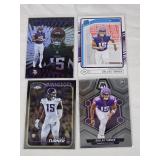 Lot of 4 Dallas Turner Rookie Football Cards - Minnesota Vikings
