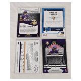 Lot of 4 Dallas Turner Rookie Football Cards - Minnesota Vikings