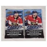 Lot of 2 Unopened Upper Deck 2022-23 Hockey Card Packs