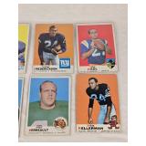 Lot of 10 Vintage Football Cards Featuring Players Like Jim Gibbons and John Hadl