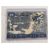 Tom Harmon 1955 Topps All-American #35 - Michigan Wolverines Vintage Football Card