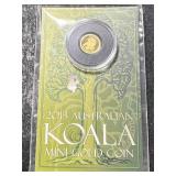 HALF GRAM .999 FINE GOLD 2013 AUSTRALIAN KOALA