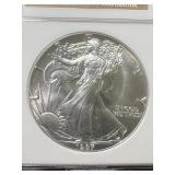 1987 AMERICAN SILVER EAGLE NGC MS69