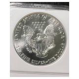 1987 AMERICAN SILVER EAGLE NGC MS69
