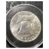 1951 US FRANKLIN HALF DOLLAR BU IN AIRTITE