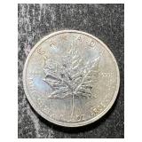 2013 CANADIAN MAPLE LEAF 1 TROY OZ .9999 FINE SILVER