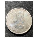 2013 CANADIAN MAPLE LEAF 1 TROY OZ .9999 FINE SILVER