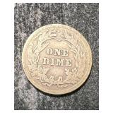 1915 US BARBER DIME
