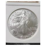 2004 AMERICAN SILVER EAGLE NGC MS69