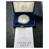 1996 PROOF AMERICAN SILVER EAGLE IN ORIGINAL MINT BOX
