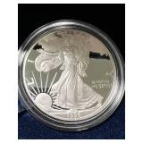 1996 PROOF AMERICAN SILVER EAGLE IN ORIGINAL MINT BOX