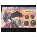 THE AMERICANA SERIES 5 COIN SET