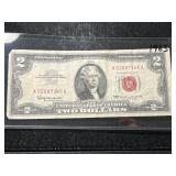 1963 US RED SEAL $2 BILL