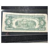 1963 US RED SEAL $2 BILL