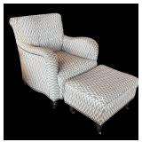 LR - Beautiful Sam Moore Chair with Ottoman